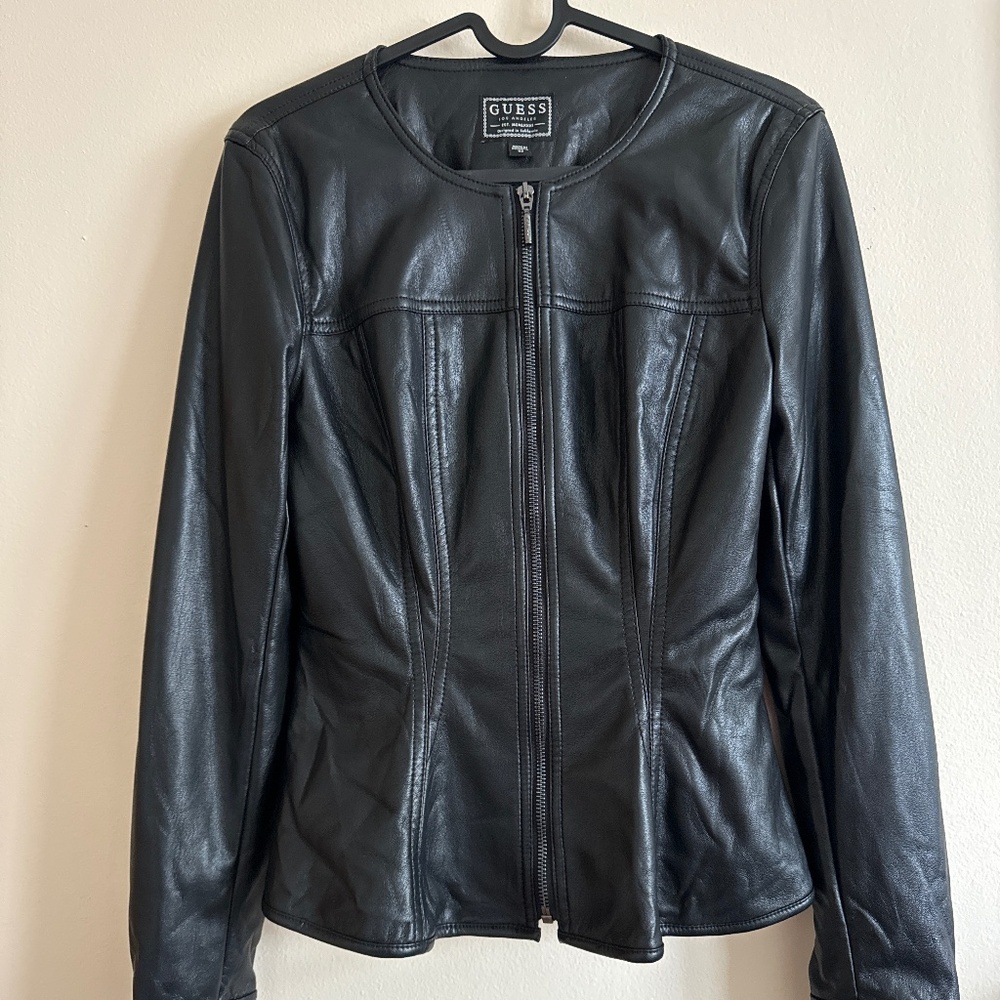 GUESS faux-leather jacket Size XS